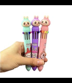 خودکار 10 رنگ فانتزی طرح لابوبو - نوشت‌افزاری جذاب و باکیفیت