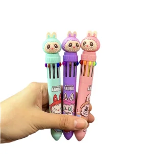 خودکار 10 رنگ فانتزی طرح لابوبو - نوشت‌افزاری جذاب و باکیفیت