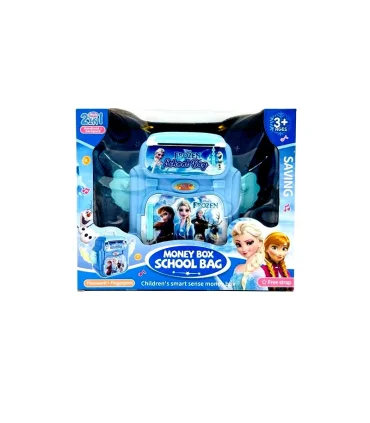 گاو صندوق رمزی چمدانی بال‌دار طرح فروزن - اسباب بازی آموزشی