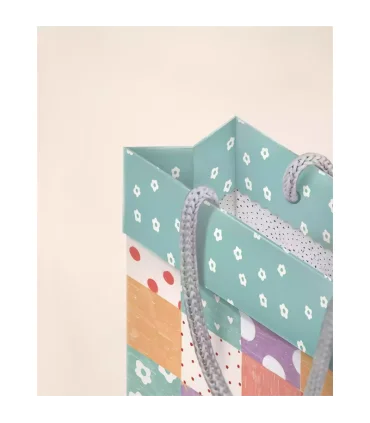 ساک هدیه لوتوس کادو طرح چهل تکه سایز 1