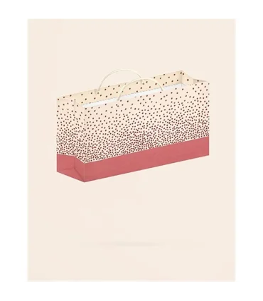 گیفت بگ موتیف سایز 11 طرح نقطه چین لوتوس کادو