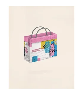 کیف هدیه فولدی سایز 7 طرح JOY لوتوس کادو