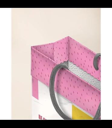 کیف هدیه فولدی سایز 7 طرح JOY لوتوس کادو