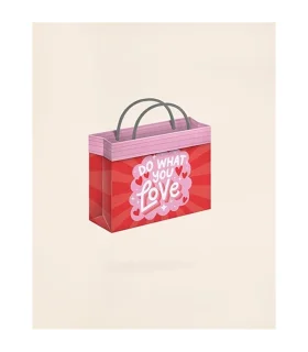 گیفت بگ فولدی سایز 7 طرح LOVED لوتوس کادو