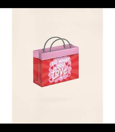 گیفت بگ فولدی سایز 7 طرح LOVED لوتوس کادو