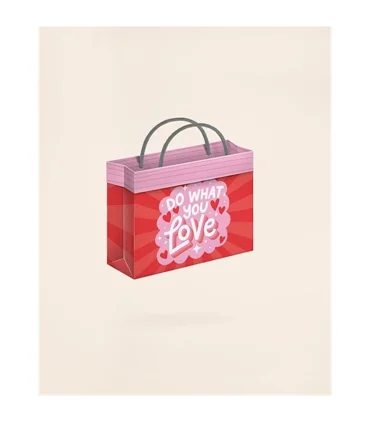 گیفت بگ فولدی سایز 7 طرح LOVED لوتوس کادو