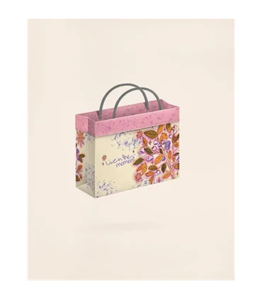 گیفت بگ فولدی سایز 7 طرح MOMENT لوتوس کادو