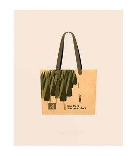 کیف هدیه وولن سایز 2 طرح WOODS