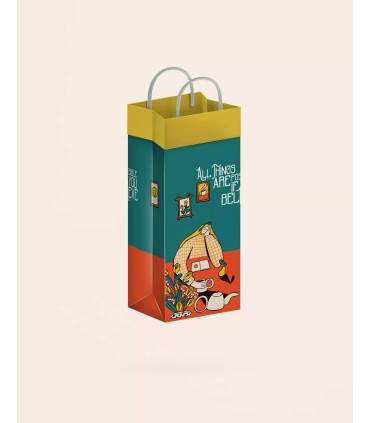 گیفت بگ گلاسه سایز 15 طرح BELIEVE کد: 5027