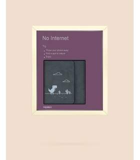 اسلیت ولت سری 6 طرح NO INTERNET | جاکارتی چرمی