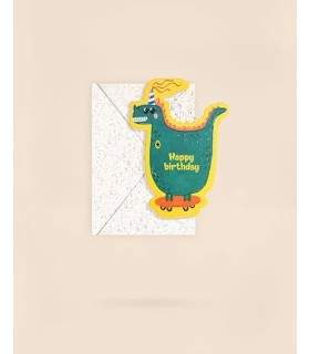 کارت پستال هپی سایز 06 طرح DINO کد: 6001