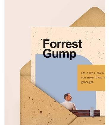 کارت پستال ویدئو سایز 16 طرح FORREST GUMP کد: 6001