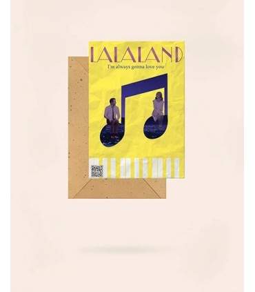 کارت پستال ویدئو سایز 16 طرح LA LA LAND کد: 6006