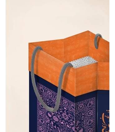 گیفت بگ گلاسه سایز 15 طرح CARPEL کد: 5045