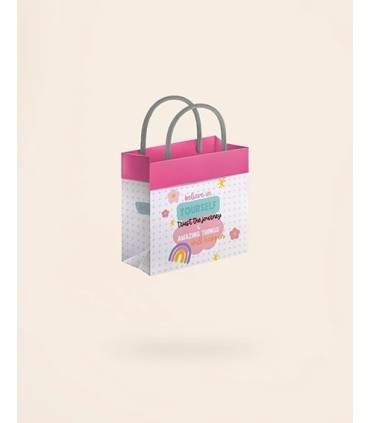 گیفت بگ گلاسه سایز 5 طرح BELIEVE | ساک کادو کوچک