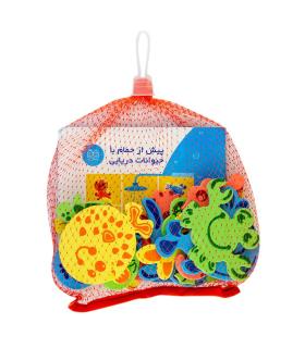 پیش از حمام با حیوانات دریایی (کتاب کار به همراه فوم های داخل حمام) | خانه ادبیات |9789645455079