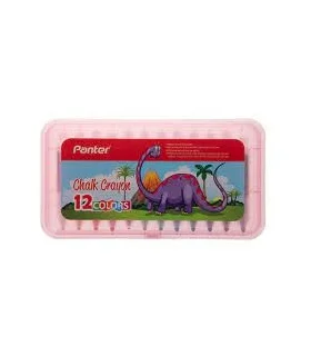 پاستل 12 رنگ پیچی جعبه طلقی پنتر کد: CHC722 | پنتر |6921583102704