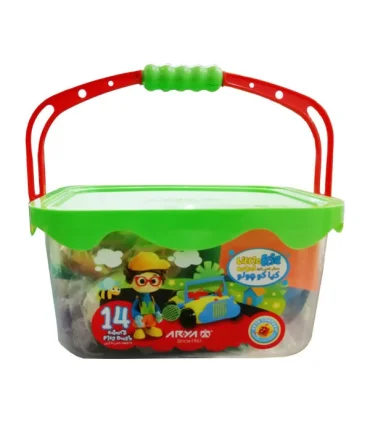 خمیر بازی 14 رنگ سطلی لیا کد: 1025 | آریا |6260297110255