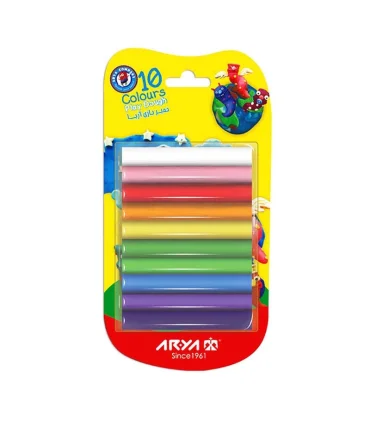 خمیر بازی 10 رنگ روکارتی آریا کد:1021 | آریا |6260297110217
