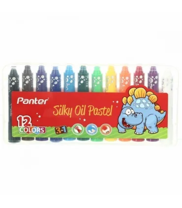 پاستل 12 رنگ 1×3 جعبه طلقی پنتر کد: SOP 721-12 | پنتر |6923936618825