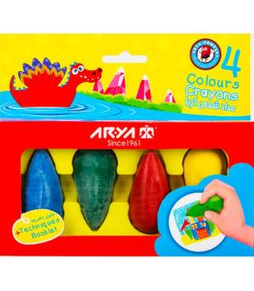 پاستل 4 رنگ دوکی Crayons آریا کد: 2050 | آریا |6260297120506