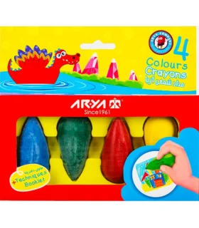 پاستل 4 رنگ دوکی Crayons آریا کد: 2050 | آریا |6260297120506