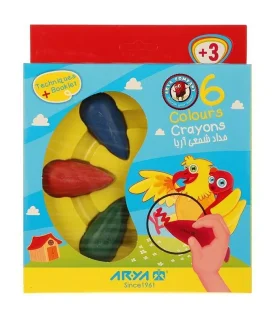 پاستل 6 رنگ دوکی Crayons آریا کد: 2054 | آریا |6260297120544