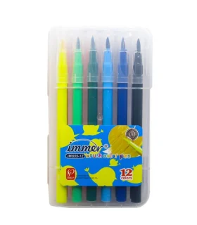 ماژیک 12 رنگ جعبه طلقی ایمر کد: JM655-12 | ایمر |6922862481114