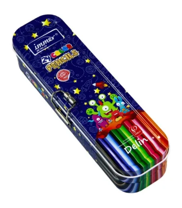 مداد رنگی 12 رنگ جعبه فلزی ایمر کد: JM780-12 | ایمر |6268117401439