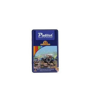 مداد رنگی 12 رنگ جعبه فلزی پادیلوت کد: F-810212 | پادیلوت |6935208102123