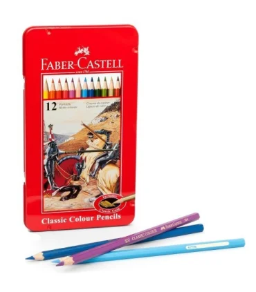 مداد رنگی 12 رنگ جعبه فلزی فابرکاستل کد: 115844 | فابرکاستل |4005401158448