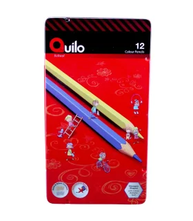 مداد رنگی 12 رنگ جعبه فلزی کویلو کد: 634006 | کویلو |6291106340068