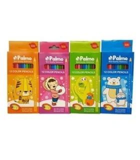 مداد رنگی 12 رنگ جعبه مقوایی پالمو کد: 3202 | پالمو |6260297132028
