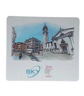 مداد رنگی 24 رنگ جعبه فلزی آرتیست اسکای | اسکای |5591022297594