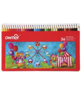 مداد رنگی 36 رنگ جعبه فلزی انر کد: 141736 | انر |8809166211136