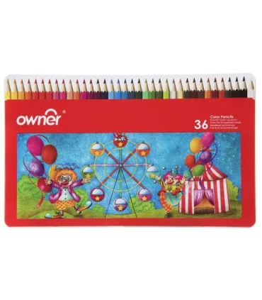 مداد رنگی 36 رنگ جعبه فلزی انر کد: 141736 | انر |8809166211136