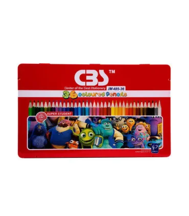 مداد رنگی 36 رنگ جعبه فلزی سی بی اس کد: JM485-36 | سی بی اس |6268117401330