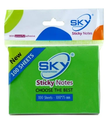 نوت استیک 100 برگ 50×75 اسکای | اسکای |5500000000736